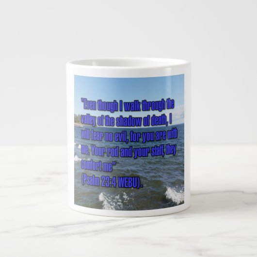 Psalm 23:4 WEBU Tasse (Vorderseite)