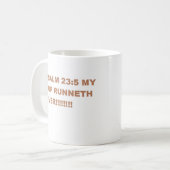 Psalm 23:5 kaffeetasse (Vorderseite Links)