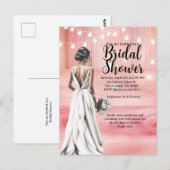 Psalm 23:6 Einladung zur Brautparty  Postkarte (Vorne/Hinten)