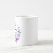 Psalm 23:6 Lila Blütenblüte Kaffeetasse (Mittel)