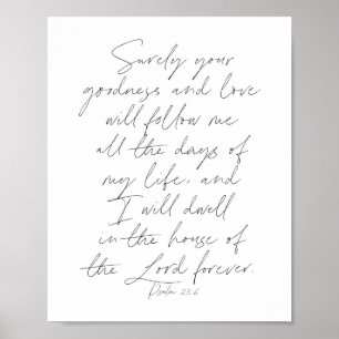 Psalm 23:6 Skript Poster