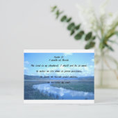 Psalm 23 A psalm von David.T Postkarte (Stehend Vorderseite)