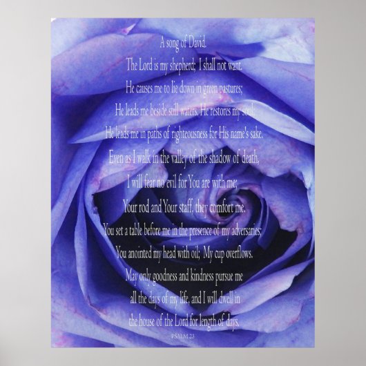 Psalm 23, A Song von David Print, Value Poster (Vorne)