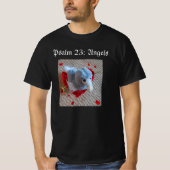 Psalm 23 Angels dodo und Palmenstrand mit Blume T-Shirt (Vorderseite)