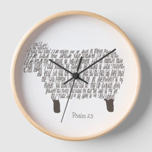 Psalm 23 Art Christlich Uhr