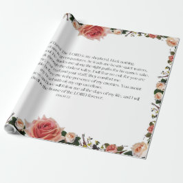 Psalm 23 Art - Der Herr ist mein Schäferhund Geschenkpapier