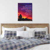 Psalm 23 auf Hebräisch Leinwanddruck (Insitu (Schlafzimmer))