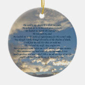 Psalm 23 Beautiful Bible Verse Christian Keramik Ornament (Vorne)