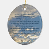 Psalm 23 Beautiful Bible Verse Christian Keramik Ornament (Links)