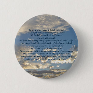 Psalm 23 Beautiful Bible Verse Christlich Button