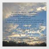 Psalm 23 Beautiful Bible Verse Christlich Fensteraufkleber (Blatt)