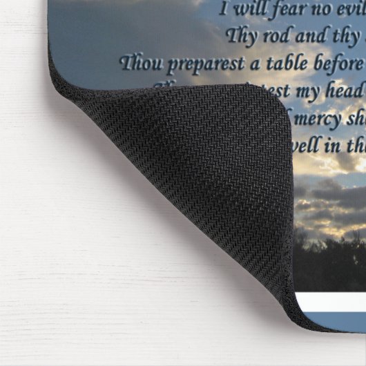 Psalm 23 Beautiful Bible Verse Christlich Mousepad (Ecke)