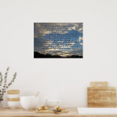 Psalm 23 Beautiful Bible Verse Christlich Poster (Küche)
