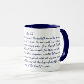 Psalm 23 Bibel Verse Klassische Tasse, 11 oz Kaffe Tasse (VorderseiteRechts)