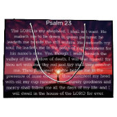 Psalm 23 Bibel Verse Tree Christlich Große Geschenktüte (Rückseite)