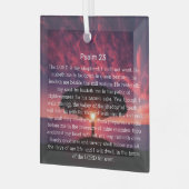 Psalm 23 Bibel Verse Tree Christlich Ornament Aus Glas (Vorderseite links)