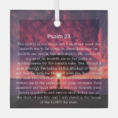 Psalm 23 Bibel Verse Tree Christlich Ornament Aus Glas (Vorderseite)