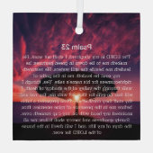 Psalm 23 Bibel Verse Tree Christlich Ornament Aus Glas (Rückseite)