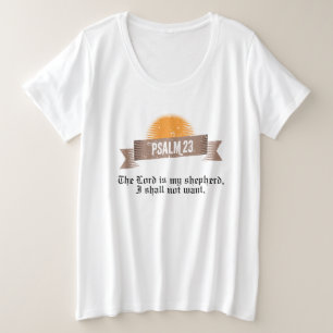 Psalm 23 Bibelangebot Große Größe T-Shirt