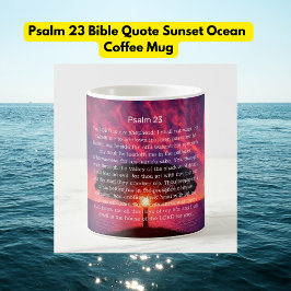 Psalm 23 Bibelangebot Sonnenuntergang Kaffeetasse