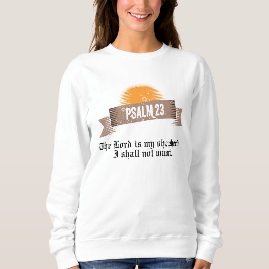 Psalm 23 Bibelangebot Sweatshirt (Vorderseite)