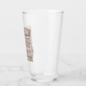 Psalm 23 Bibelschrift Vintages Papier Glas (Links)