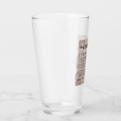 Psalm 23 Bibelschrift Vintages Papier Glas (Rechts)