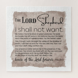Psalm 23 Bibelschrift Vintages Papier Puzzle