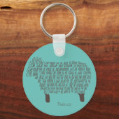 Psalm 23 Bibelverse Schlüsselanhänger (Vorderseite)