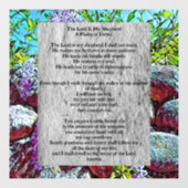 Psalm 23 biblical quote fensteraufkleber (Blatt)