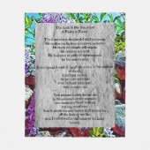 Psalm 23 biblical quote fleecedecke (Vorderseite)
