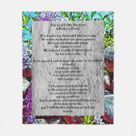 Psalm 23 biblical quote fleecedecke