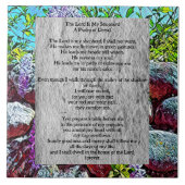 Psalm 23 biblical quote fliese (Vorderseite)