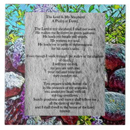 Psalm 23 biblical quote fliese