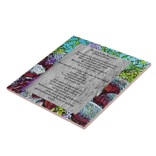 Psalm 23 biblical quote fliese (Seite)