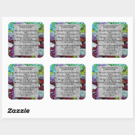 Psalm 23 biblical quote quadratischer aufkleber