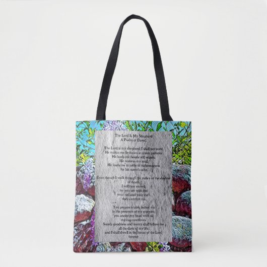 Psalm 23 biblical quote tasche (Vorderseite)