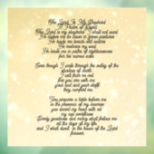 Psalm 23 biblical quotes fensteraufkleber (Blatt 3)