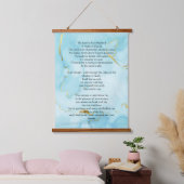 Psalm 23 biblical quotes wandteppich mit holzrahmen (Schlafzimmer)