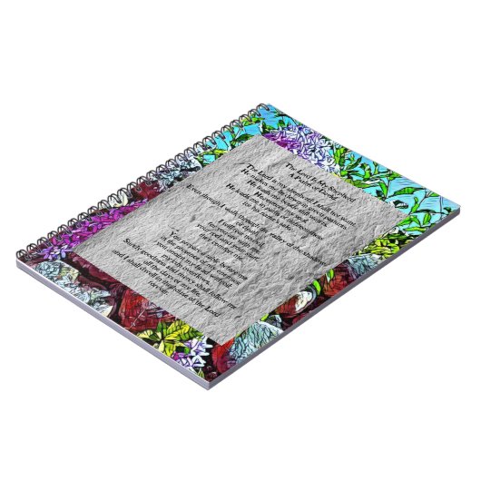 Psalm 23 biblisches Zitat Notizblock (Linke Seite)