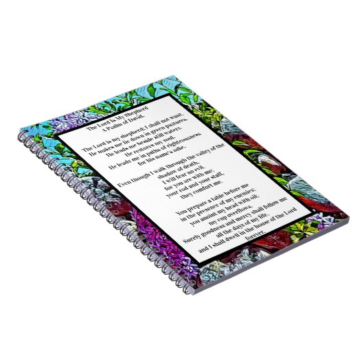 Psalm 23 biblisches Zitat Notizblock (Rechte Seite)