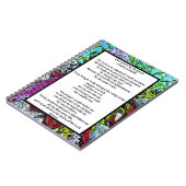 Psalm 23 biblisches Zitat Notizblock (Linke Seite)