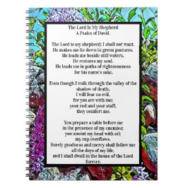 Psalm 23 biblisches Zitat Notizblock