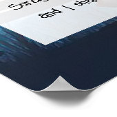 Psalm 23 biblisches Zitat Poster (Ecke)