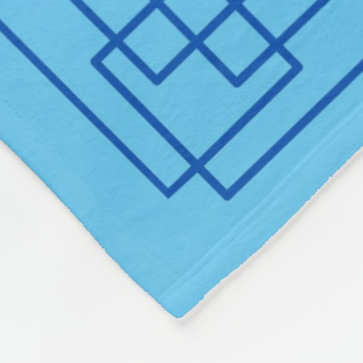 Psalm 23 blaue Grenze Fleecedecke (Ecke)