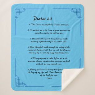 Psalm 23 blaue Grenze Sherpadecke