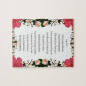 Psalm 23, Blume Rahmen 110 Teile - Herausforderung Puzzle (Horizontal)