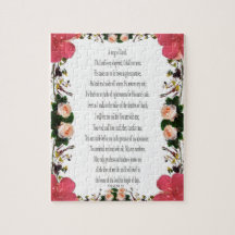 Psalm 23, Blume Rahmen 110 Teile - Herausforderung