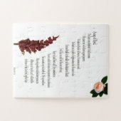 Psalm 23, Blumengrün, übergroße Stücke - leicht Puzzle (Horizontal)