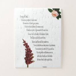 Psalm 23, Blumengrün, übergroße Stücke - leicht Puzzle